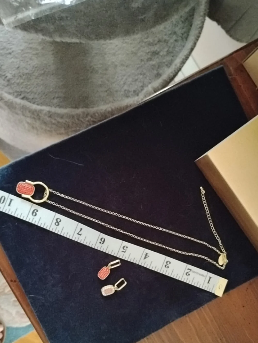Heidi Days Convertible Crystal Pendant Necklace,Ring and Earrings Set